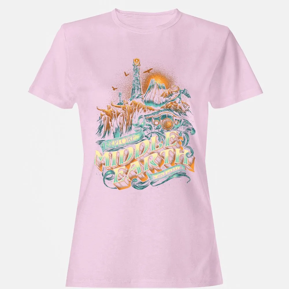 Women's T-Shirt - 9A3VMTK9 - Light Pink - 9