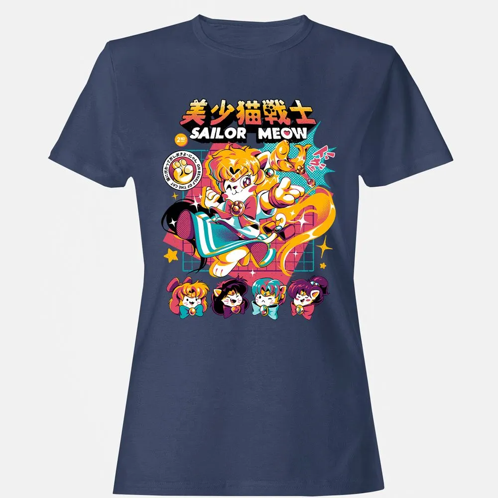 Women's T-Shirt - QTB7P63M - Navy - 10
