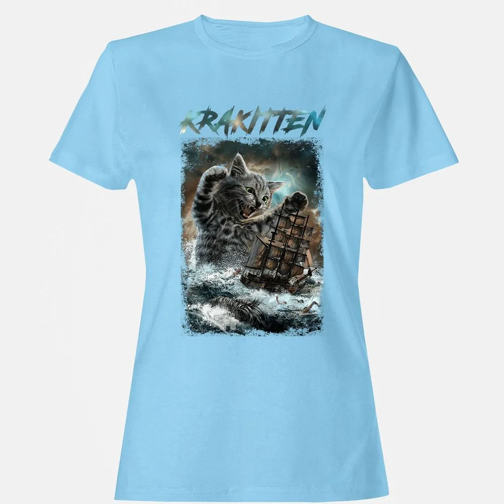 Women's T-Shirt - 9NCD9F6A - Light Blue - 8