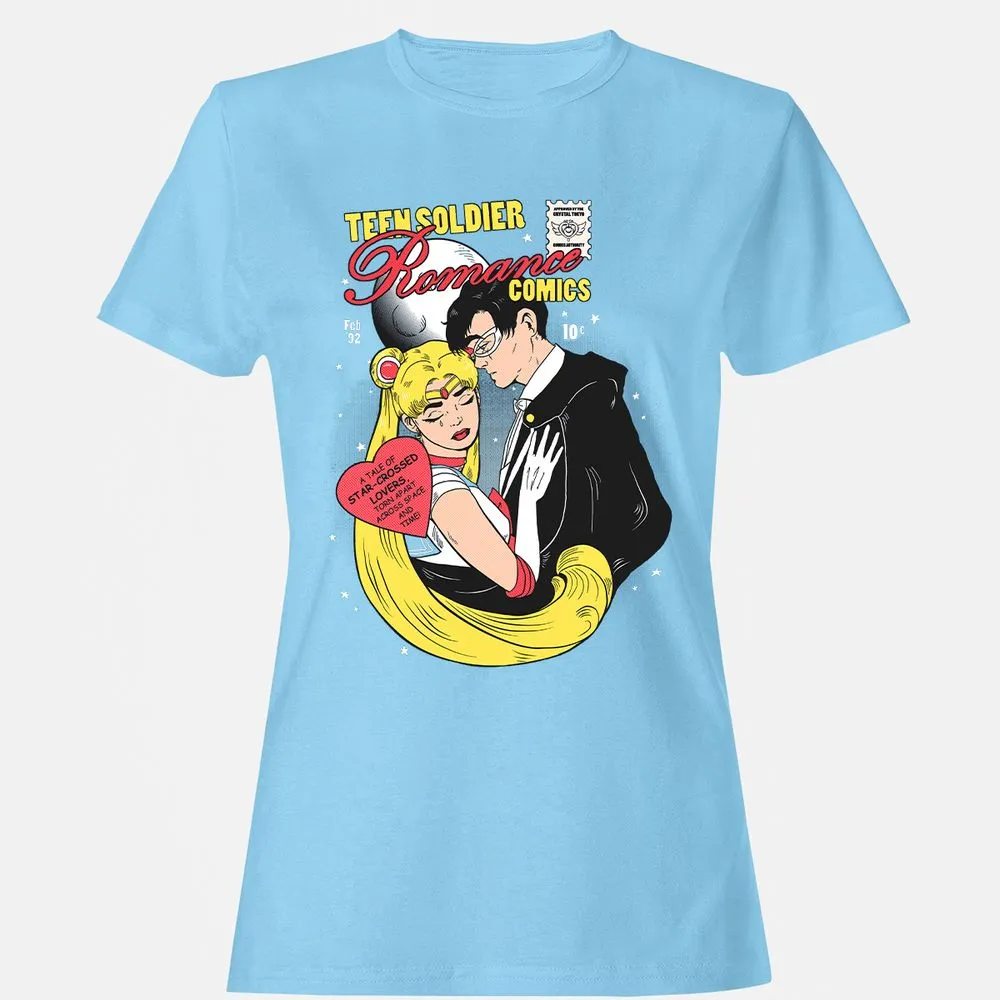 Women's T-Shirt - 2JL8P9L6 - Light Blue - 8