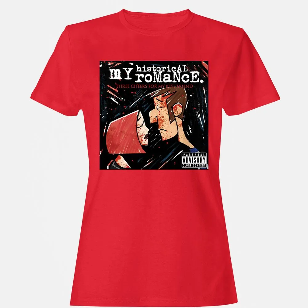 Women's T-Shirt - V9F8BXUR - Red - 13