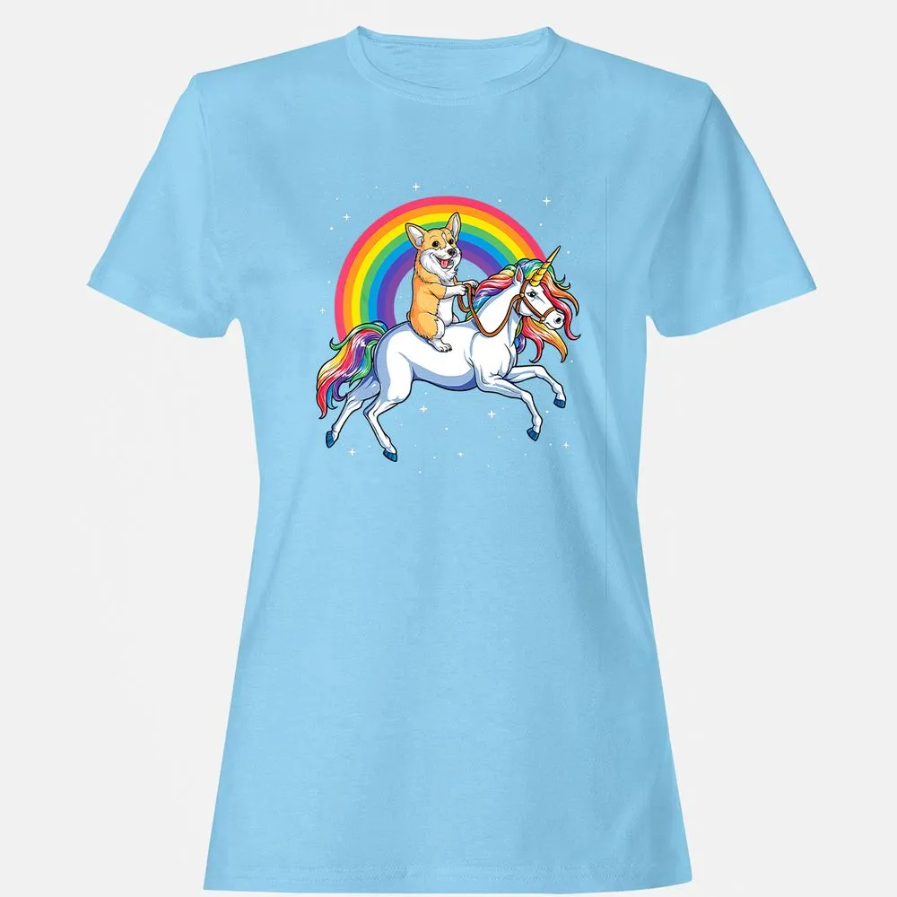 Women's T-Shirt - QVYRL5DG - Light Blue - 8