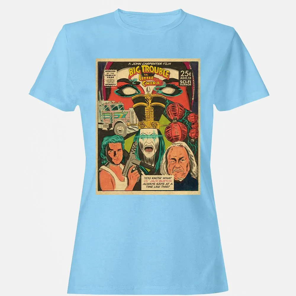 Women's T-Shirt - CTGU2KLP - Light Blue - 8