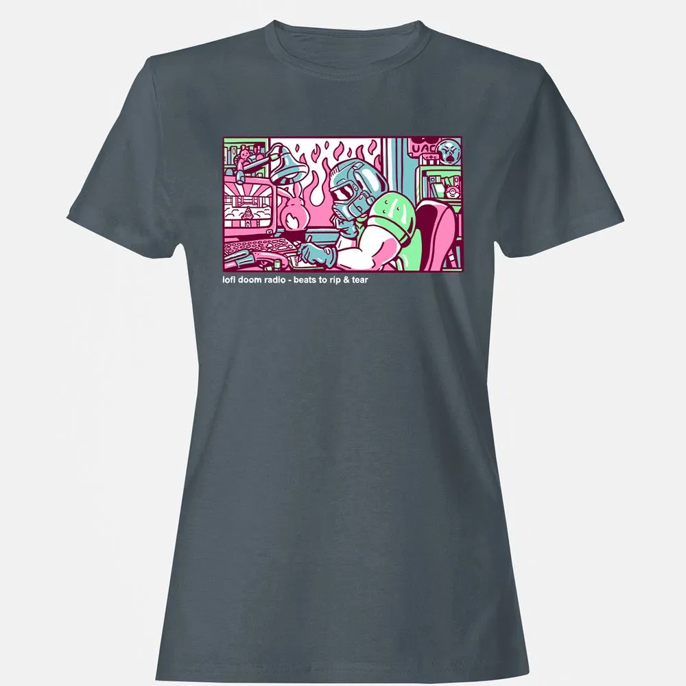 Women's T-Shirt - 3T1QUHZ9 - Charcoal - 3