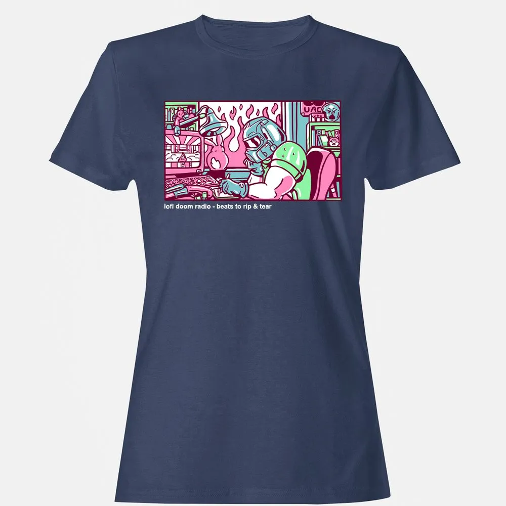 Women's T-Shirt - 3T1QUHZ9 - Navy - 10