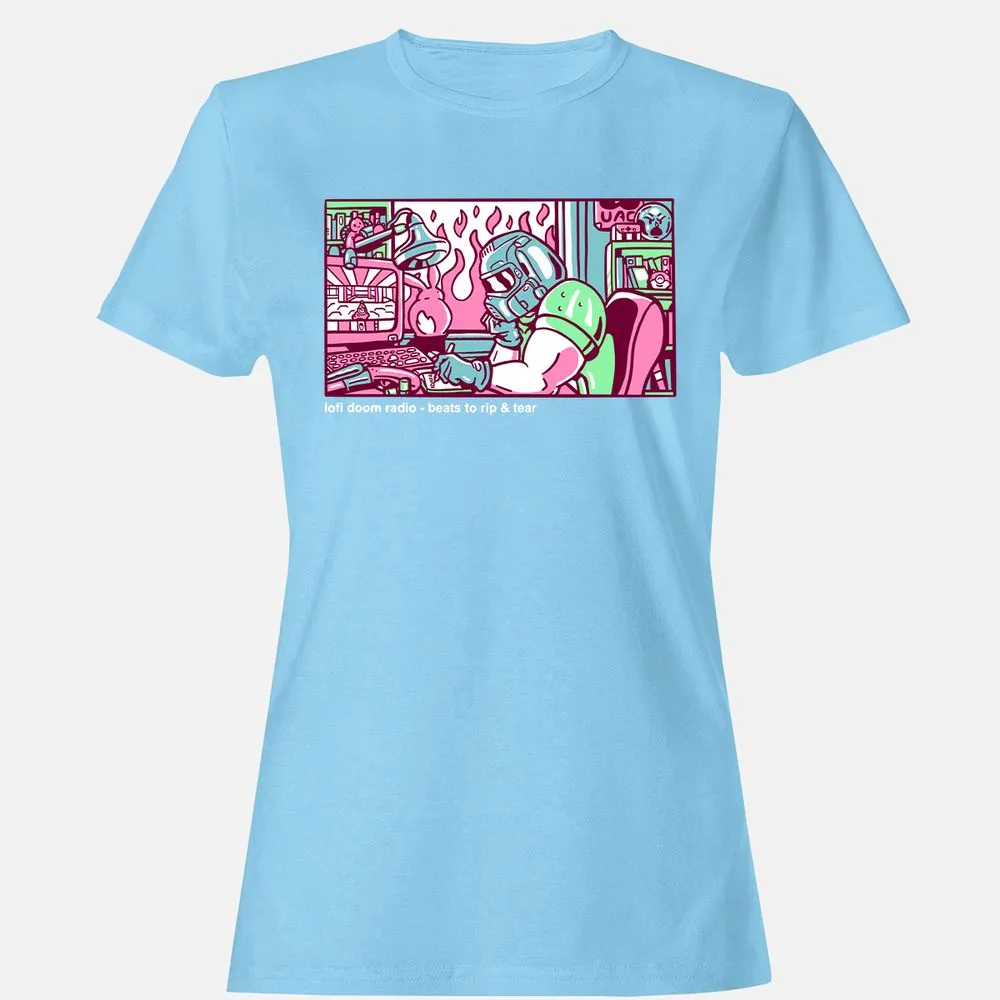Women's T-Shirt - 3T1QUHZ9 - Light Blue - 8