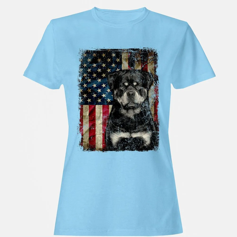 Women's T-Shirt - FRF3S7Y2 - Light Blue - 8