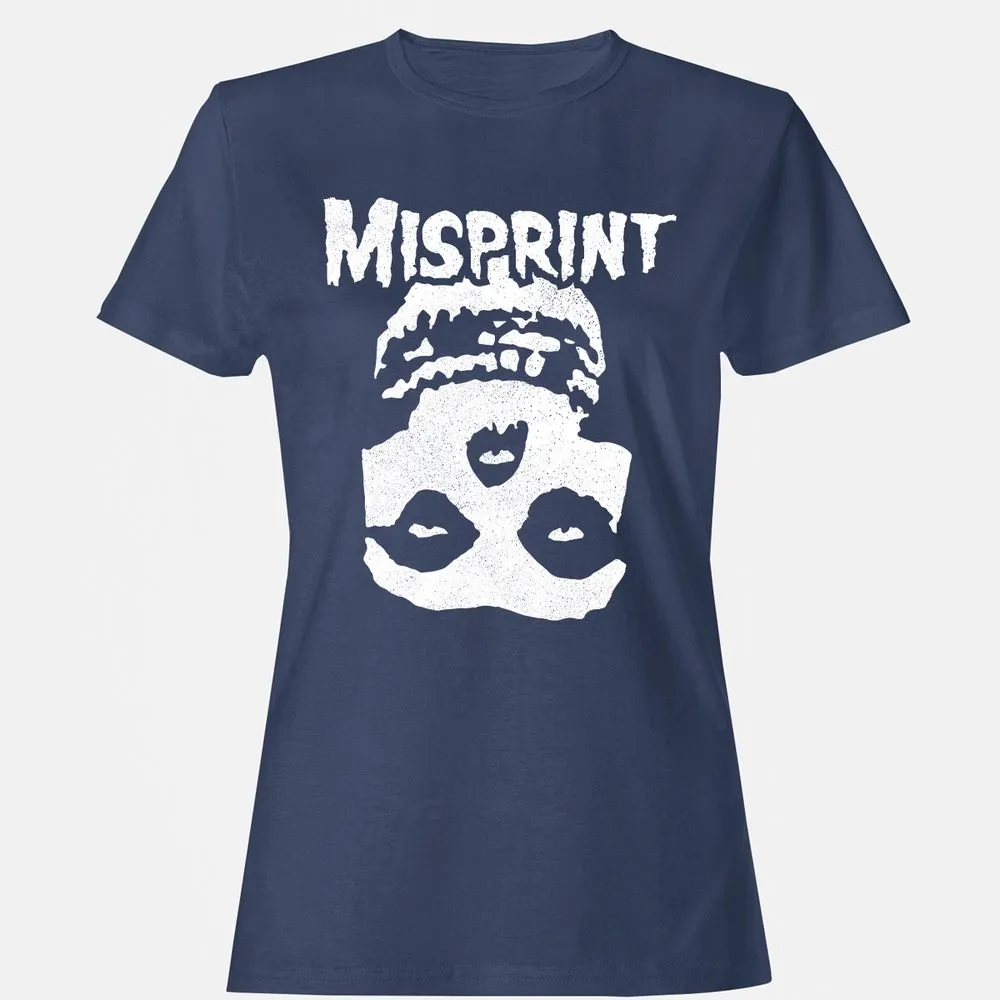 Women's T-Shirt - 3DR2QZ7Y - Navy - 10