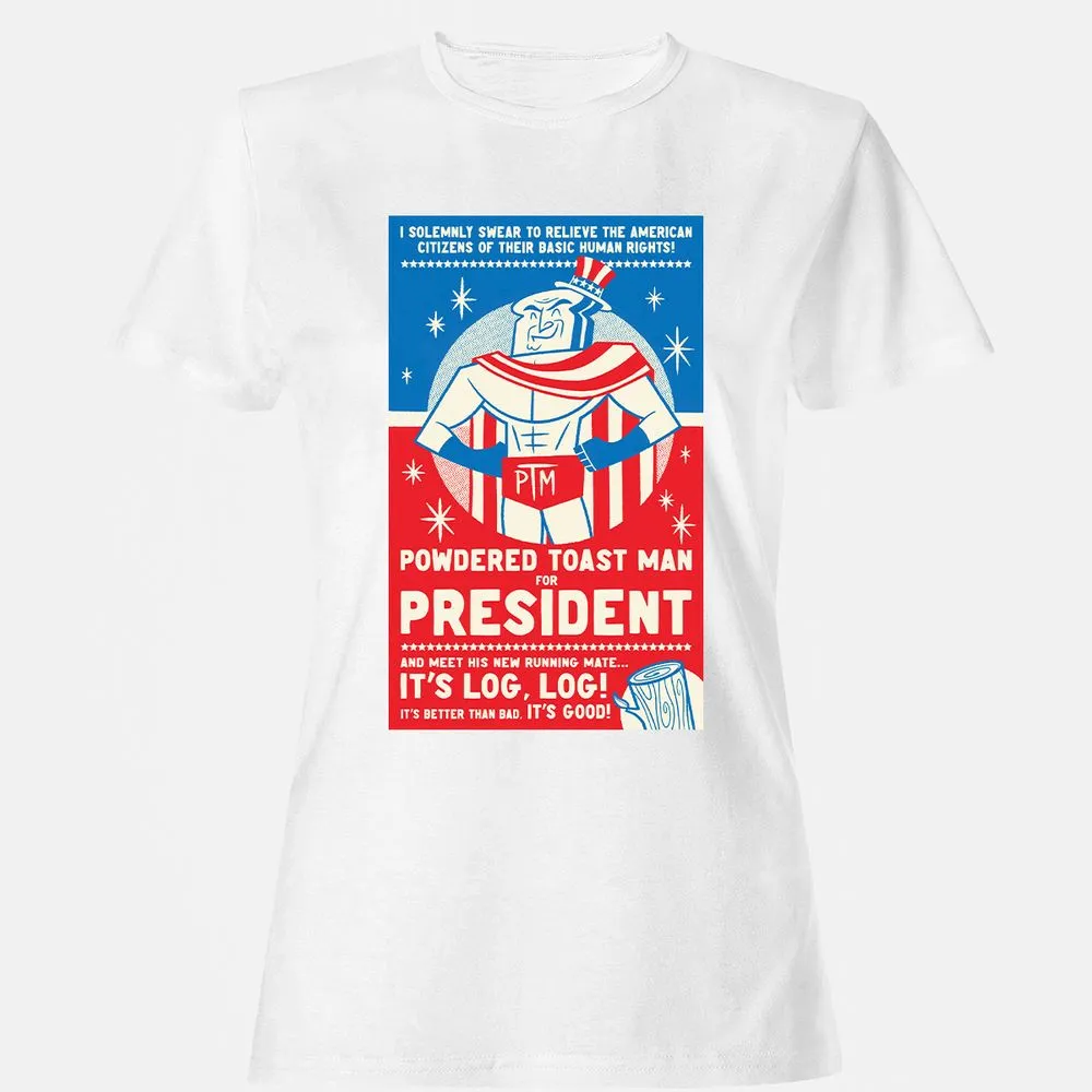 Women's T-Shirt - LVU3AWYQ - White - 16