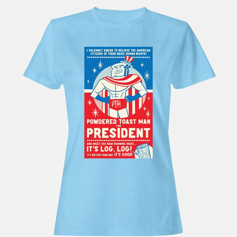 Women's T-Shirt - LVU3AWYQ - Light Blue - 8