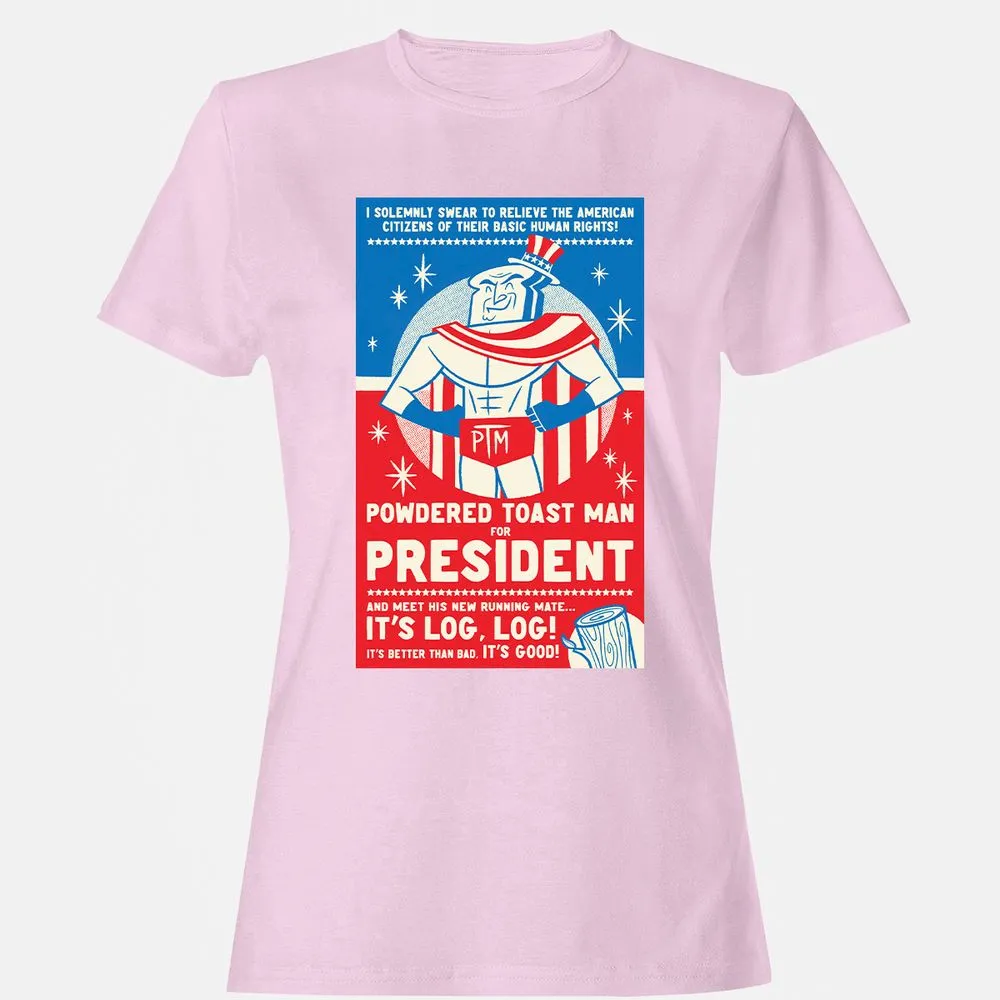 Women's T-Shirt - LVU3AWYQ - Light Pink - 9