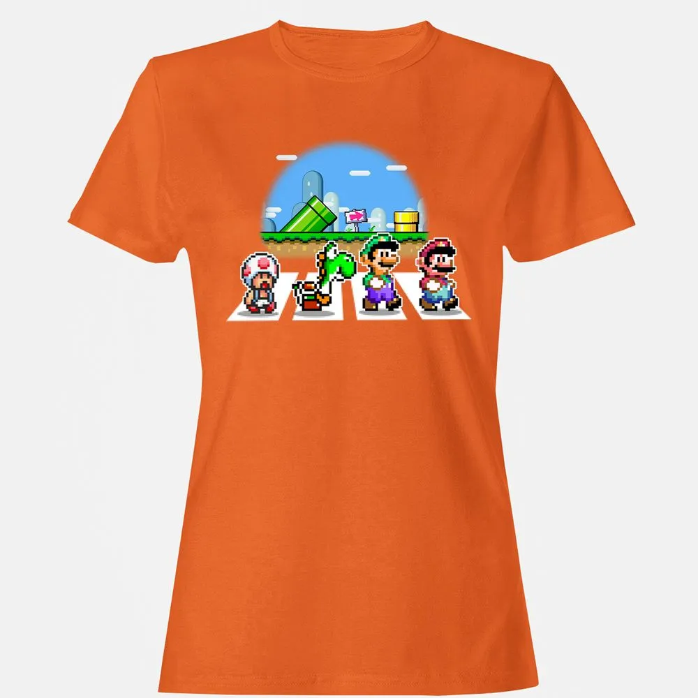 Women's T-Shirt - B6B2ZMZN - Orange - 11