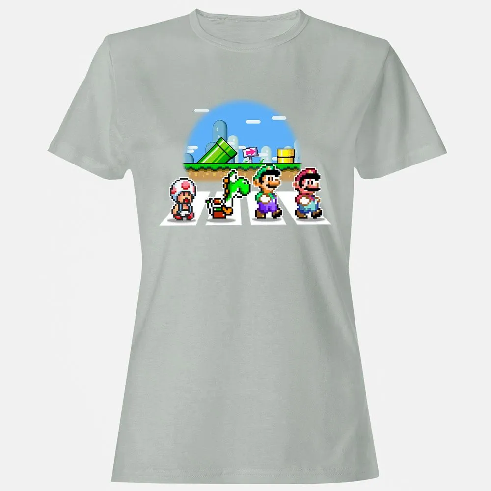 Women's T-Shirt - B6B2ZMZN - Ash - 2