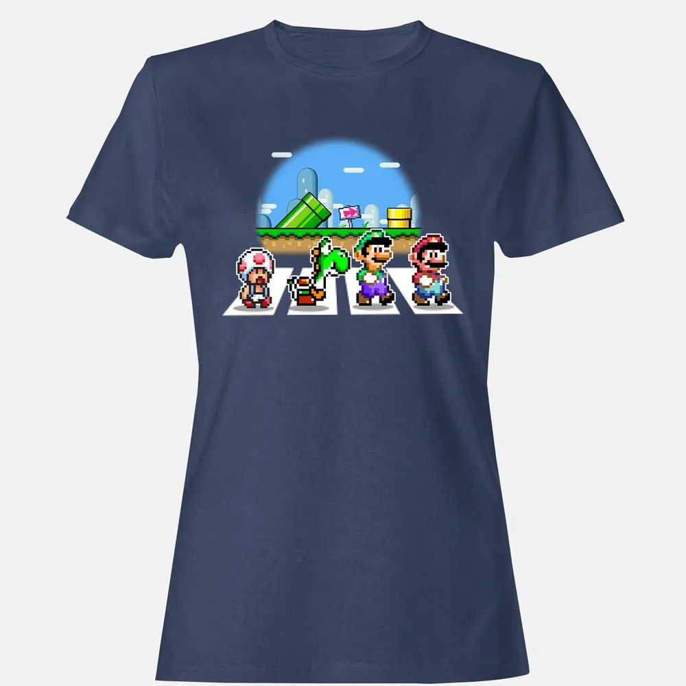 Women's T-Shirt - B6B2ZMZN - Navy - 10