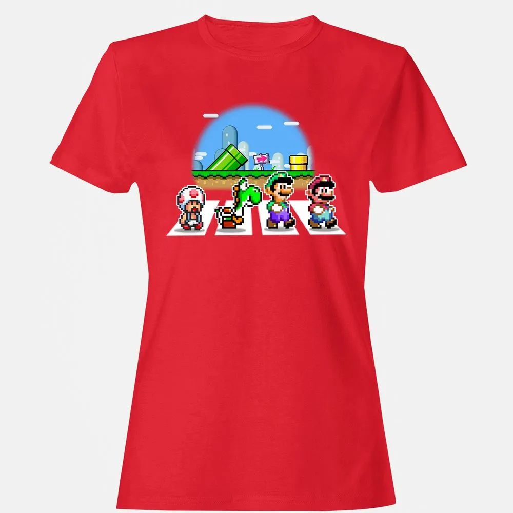 Women's T-Shirt - B6B2ZMZN - Red - 13