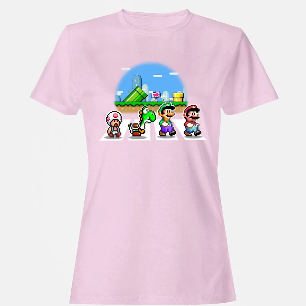 Women's T-Shirt - B6B2ZMZN - Light Pink - 9
