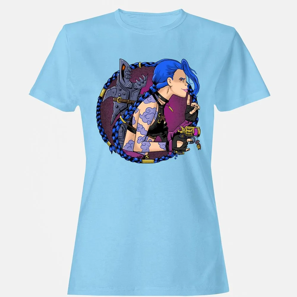 Women's T-Shirt - 1X7HGWCL - Light Blue - 8