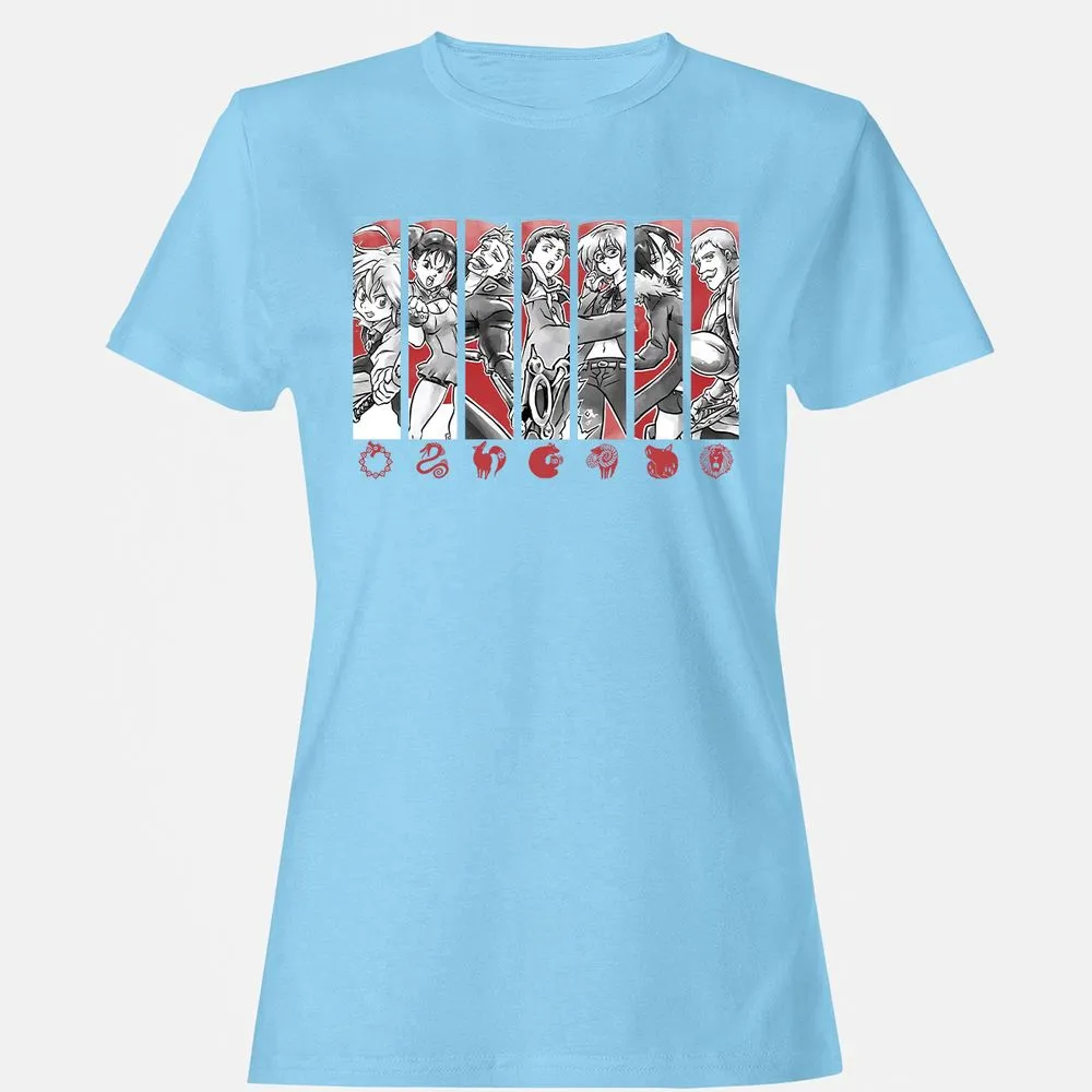 Women's T-Shirt - 82JQA7B2 - Light Blue - 8