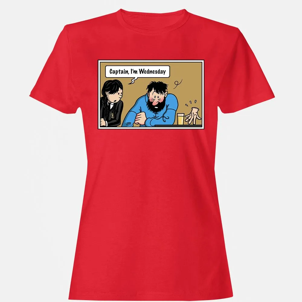 Women's T-Shirt - EQNFK7Y6 - Red - 13