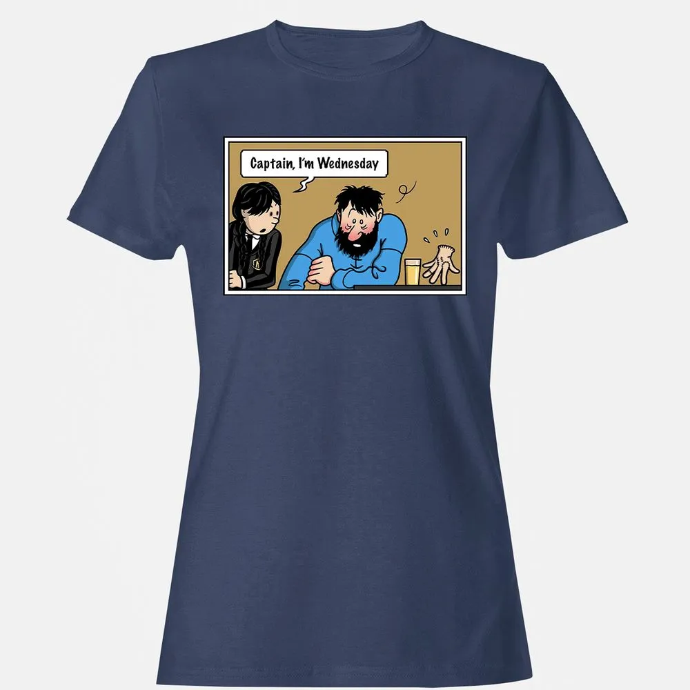 Women's T-Shirt - EQNFK7Y6 - Navy - 10
