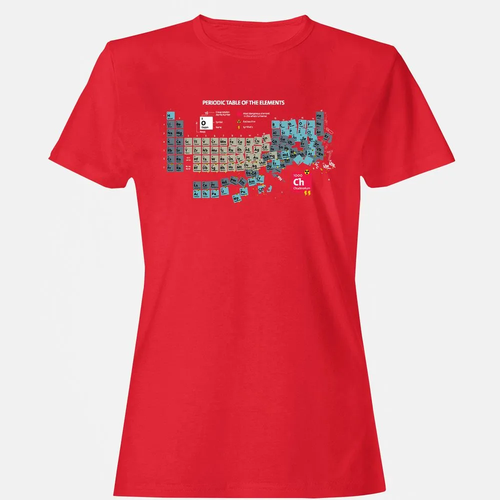 Women's T-Shirt - C1DZ6GQR - Red - 13