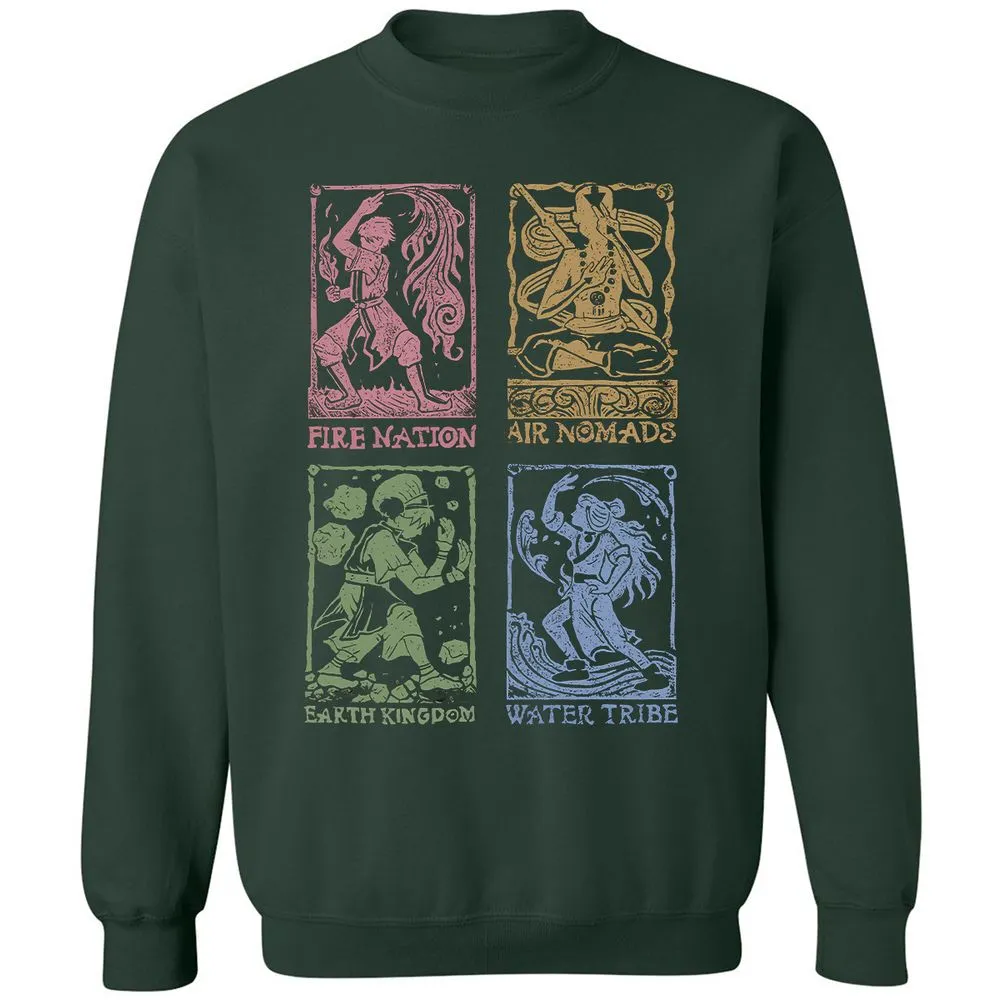 Classic Unisex Sweatshirt - 9FCHMADU - Forest Green - 4