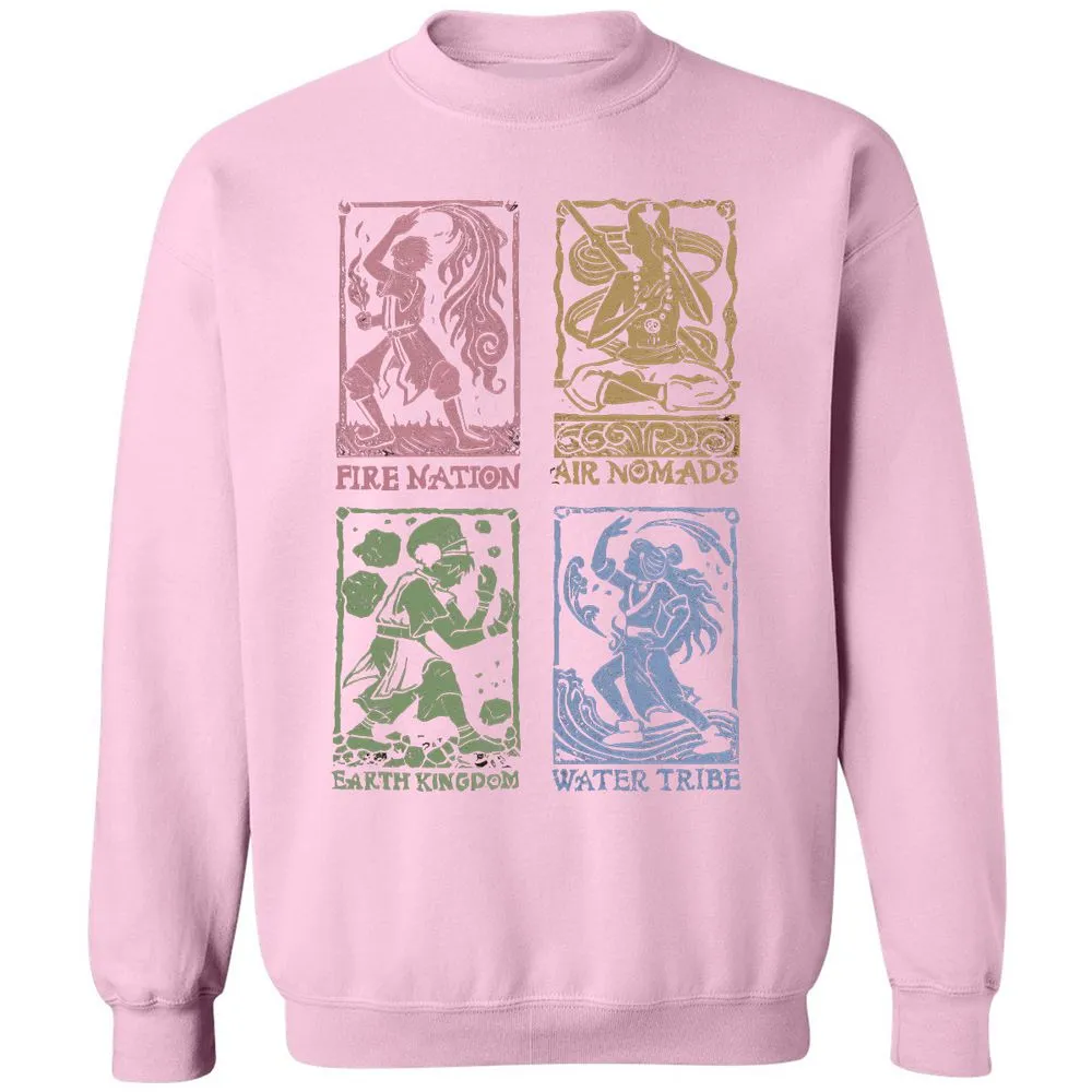 Classic Unisex Sweatshirt - 9FCHMADU - Light Pink - 3