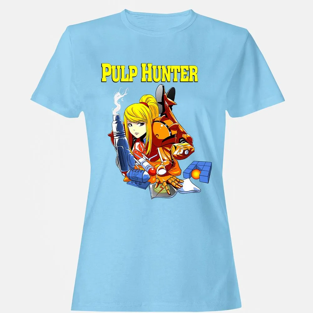 Women's T-Shirt - Q4HU9R7D - Light Blue - 8