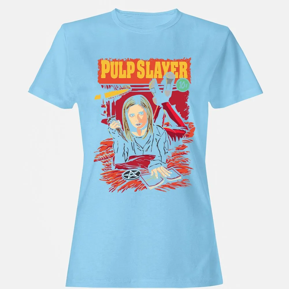 Women's T-Shirt - 67G4VQM8 - Light Blue - 8