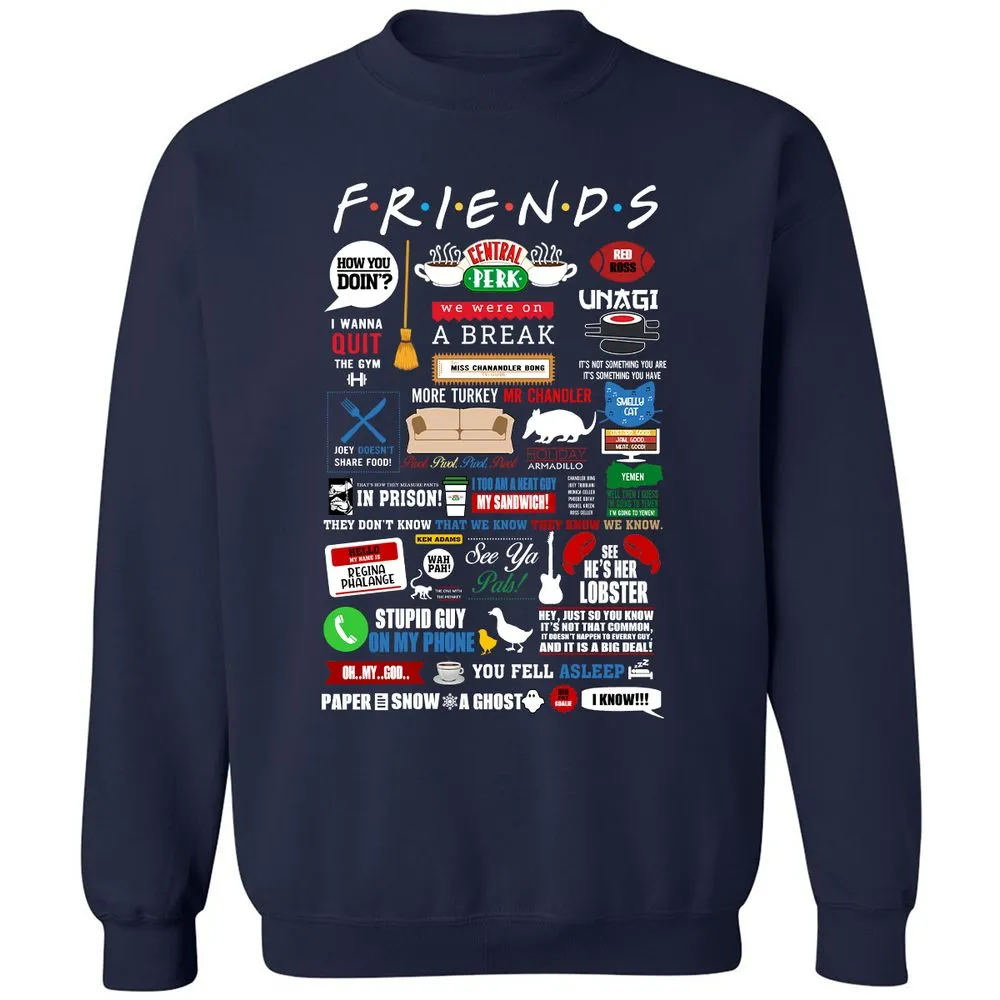 Classic Unisex Sweatshirt - HZKTA78V - Navy - 2