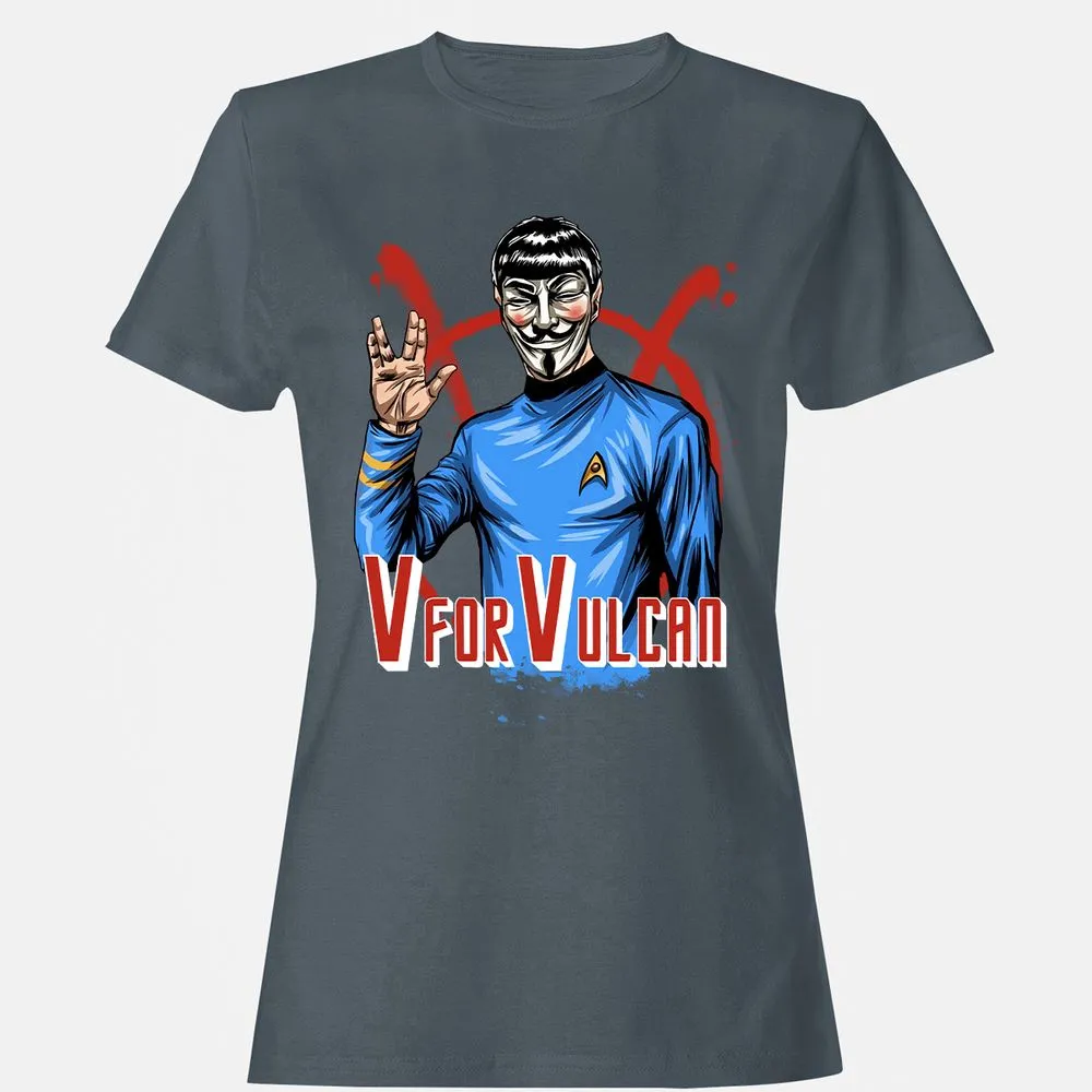 Women's T-Shirt - U5F81ZRQ - Charcoal - 3