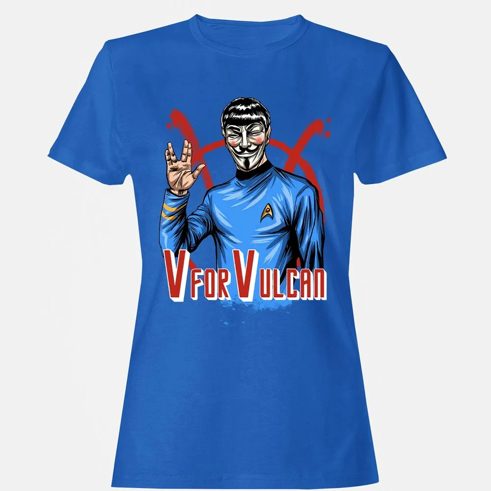 Women's T-Shirt - U5F81ZRQ - Royal - 14