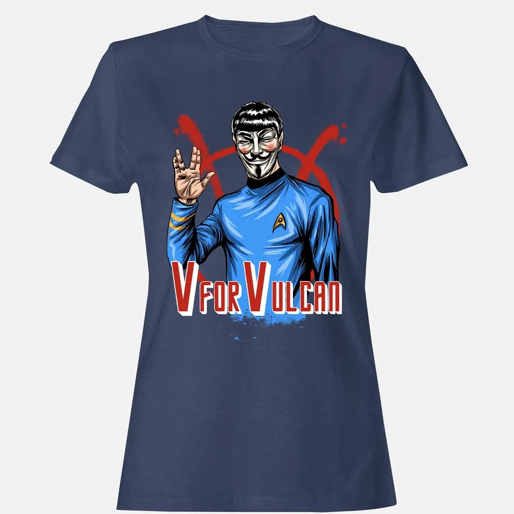 Women's T-Shirt - U5F81ZRQ - Navy - 10