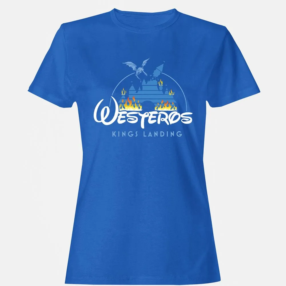 Women's T-Shirt - CHARGPJ9 - Royal - 14