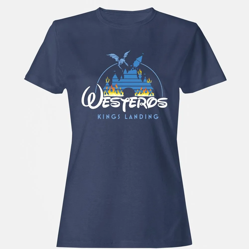 Women's T-Shirt - CHARGPJ9 - Navy - 10