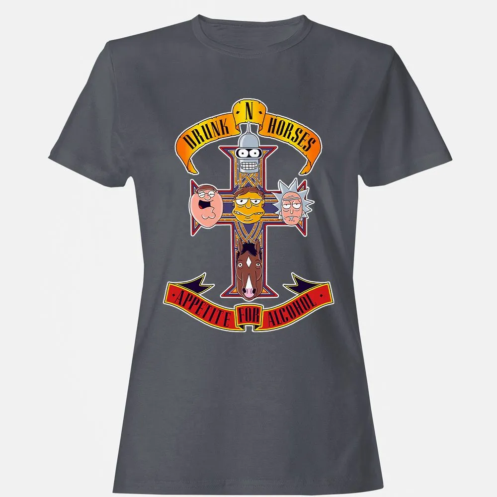 Women's T-Shirt - SHV1YSTU - Dark Heather - 5