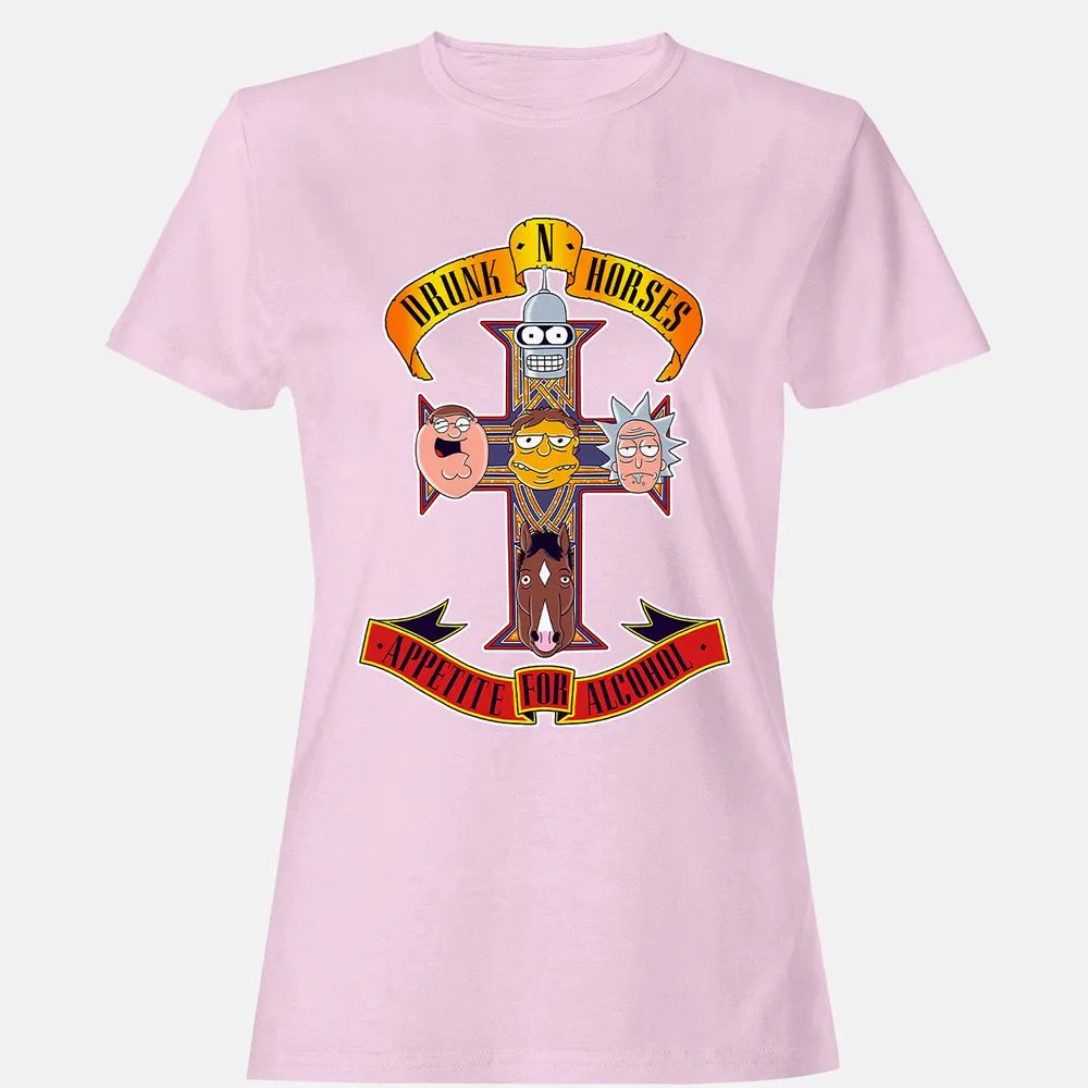 Women's T-Shirt - SHV1YSTU - Light Pink - 9