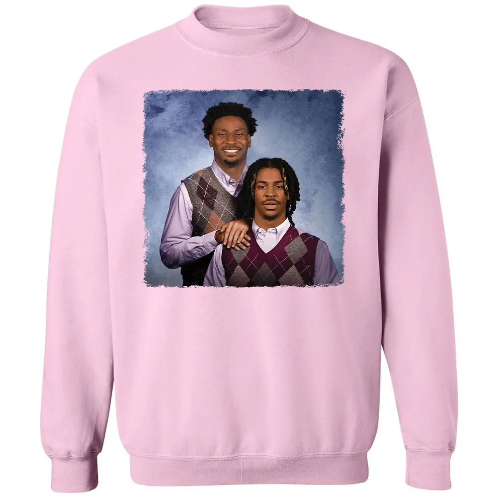 Classic Unisex Sweatshirt - Q99DMQT7 - Light Pink - 3