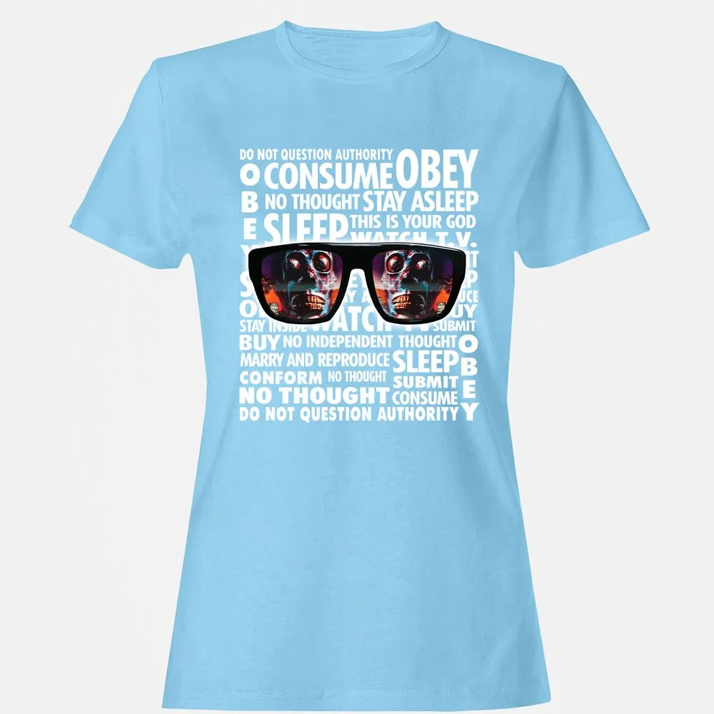 Women's T-Shirt - WDP5MYQ8 - Light Blue - 8