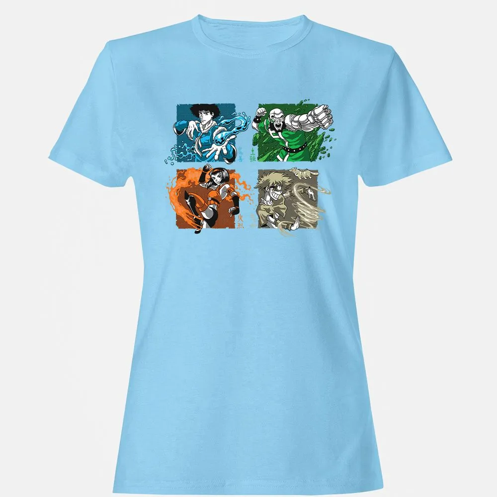 Women's T-Shirt - ZCFBQXRC - Light Blue - 8