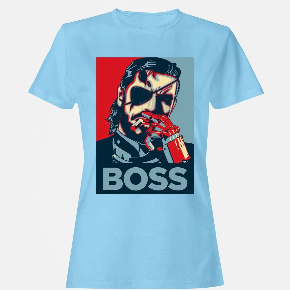Women's T-Shirt - QHAM1MQZ - Light Blue - 8