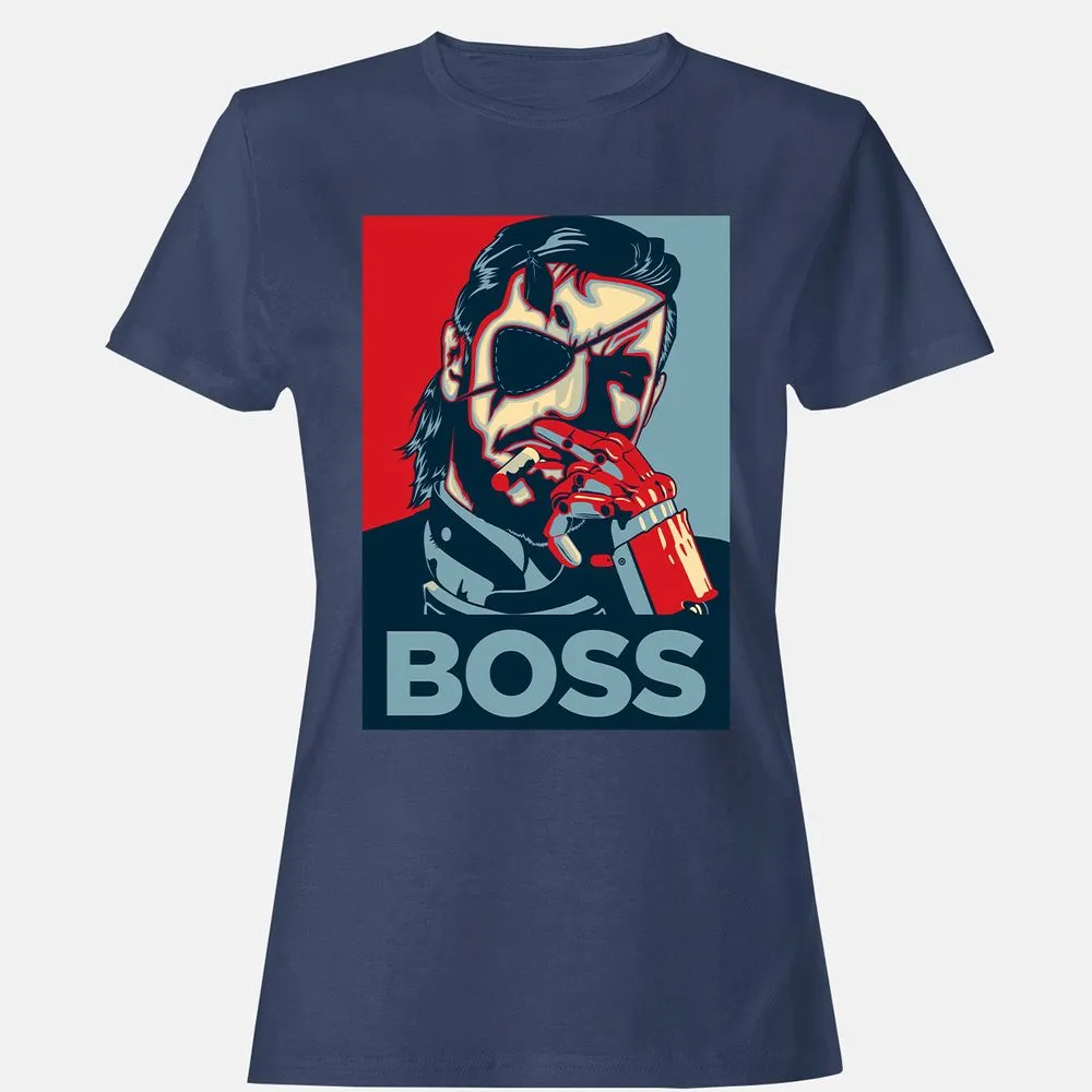 Women's T-Shirt - QHAM1MQZ - Navy - 10