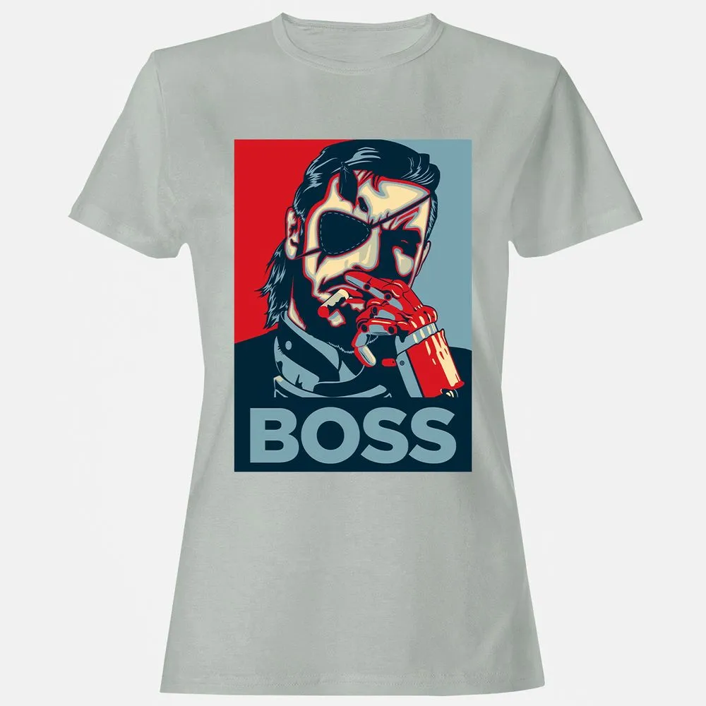 Women's T-Shirt - QHAM1MQZ - Ash - 2