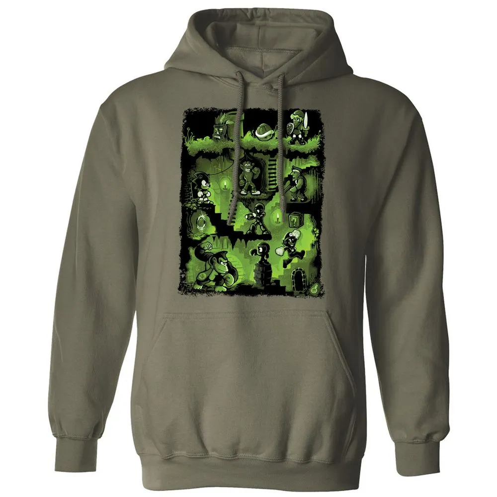 Classic Unisex Hoodie - YZVWK756 - Military Green - 4