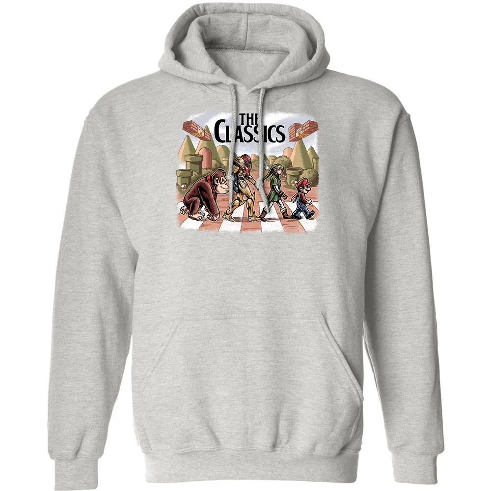 Classic Unisex Hoodie - P1G65DSD - Ash - 8