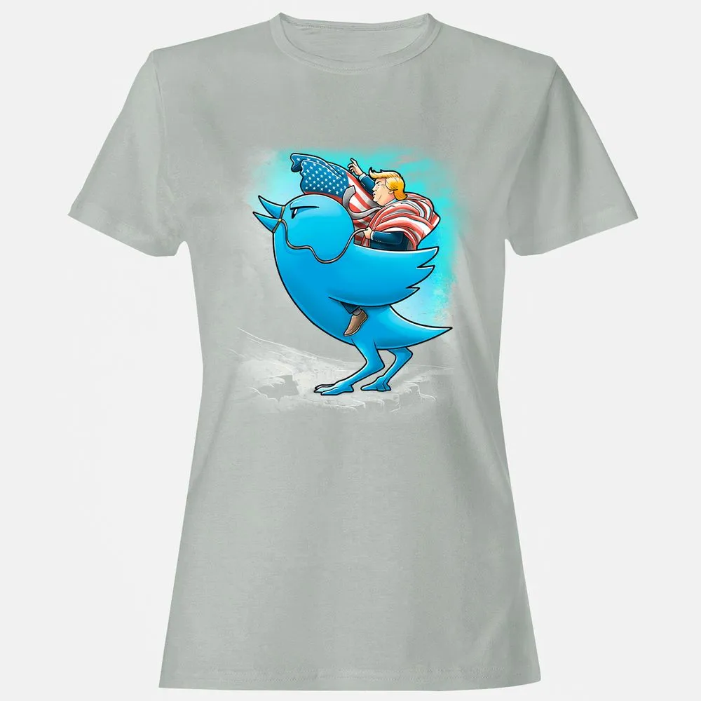 Women's T-Shirt - 8C8XX3AU - Ash - 2