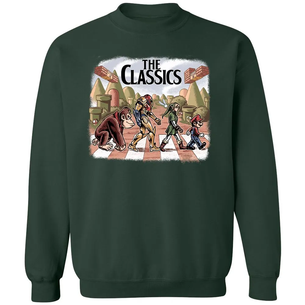 Classic Unisex Sweatshirt - TLSBRKJ1 - Forest Green - 4