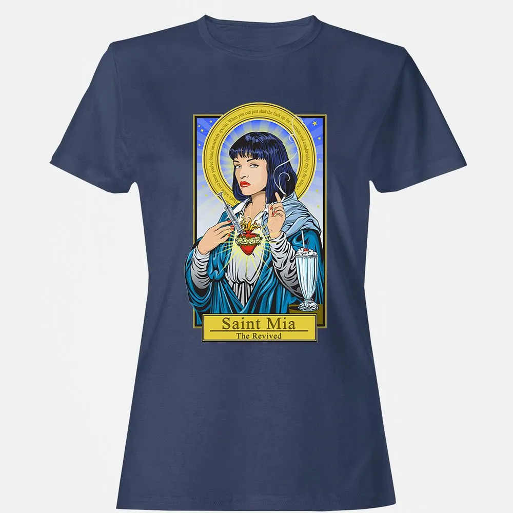 Women's T-Shirt - H87JDKXL - Navy - 10