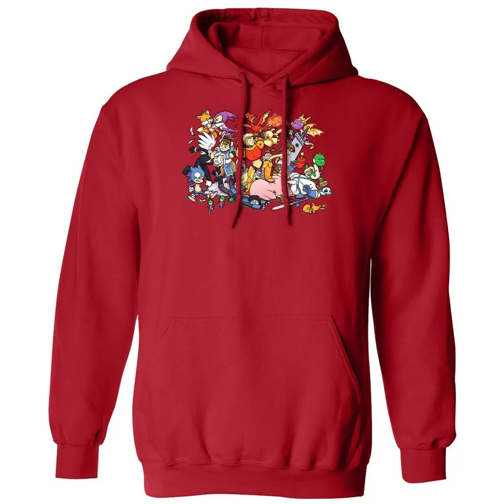 Classic Unisex Hoodie - DJZSD97W - Red - 5