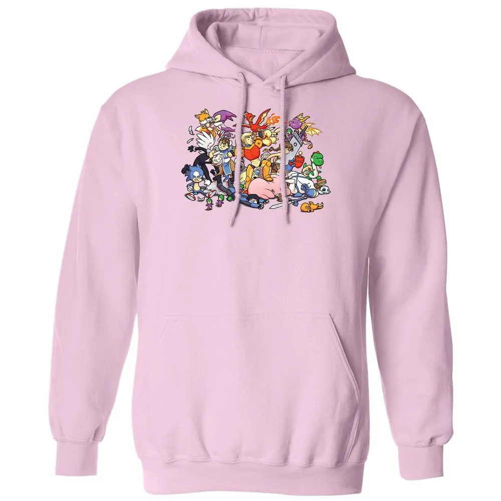 Classic Unisex Hoodie - DJZSD97W - Light Pink - 3